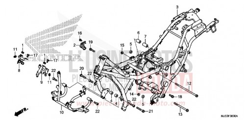 FRAME BODY NC750JH de 2017